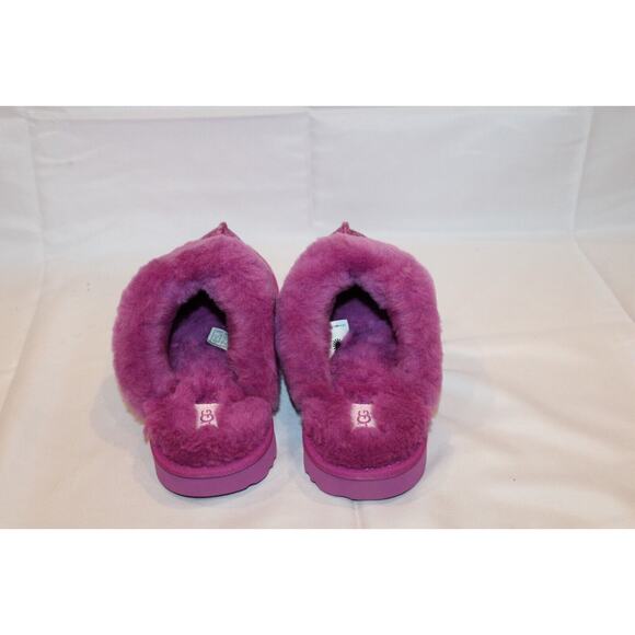 NIB UGG Metallic Cozy Shearling Slippers YOUTH 5 FITS WOMENS 6.5-7 Pink - Picture 7 of 9